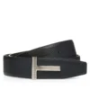 Graanleren T-riem met gesp Graanleren T-riem met gesp