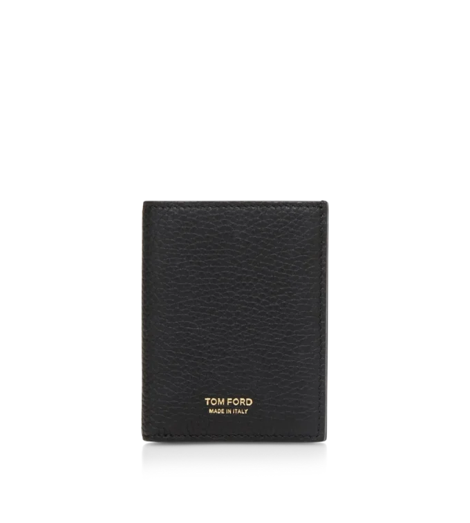 Grain Leather Folding Cardholder Grain Leather Folding Cardholder