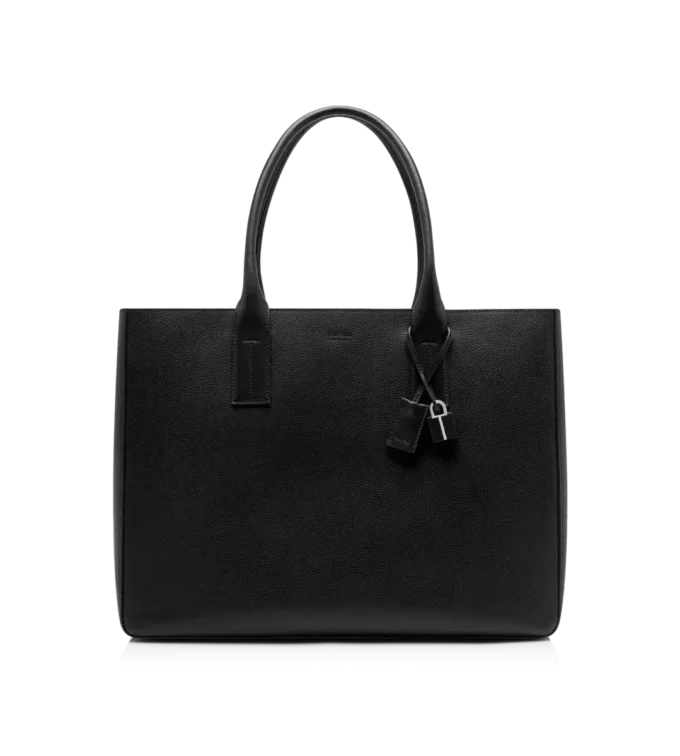 Grain Leather T-Line East-West Tote