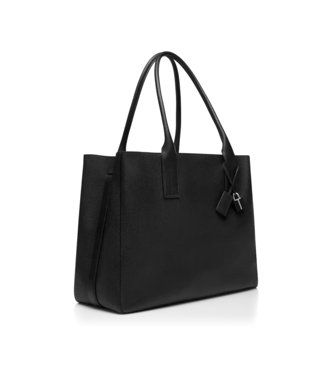 Grain Leather T-Line East-West Tote