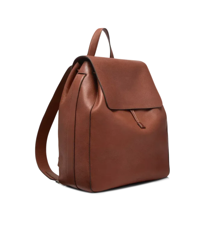 Grain Leather T-Line Flap Backpack Grain Leather T-Line Flap Backpack