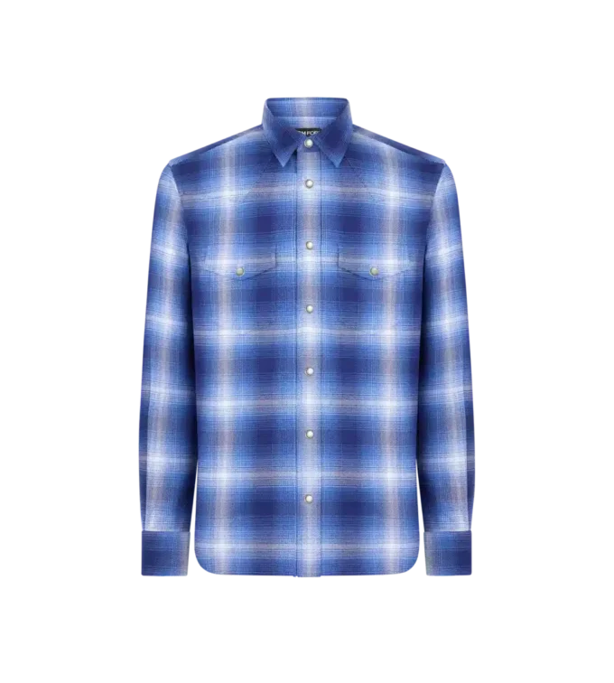 Grand Degrade Check Western Shirt