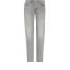Grijze stretch straight fit denim