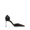 Halfglanzende Python Spire D’Orsay-pumps met print