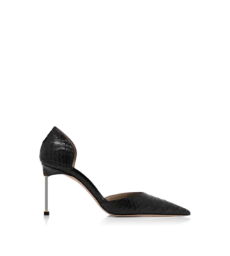halfglanzende python spire d orsay pumps met print 1 330x367 - Halfglanzende Python Spire D'Orsay-pumps met print
