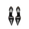 Halfglanzende Python Spire D’Orsay-pumps met print
