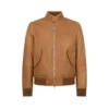 Harrington van generfd leer