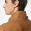 Harrington van generfd leer