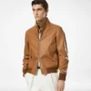 Harrington van generfd leer