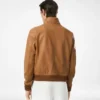 Harrington van generfd leer
