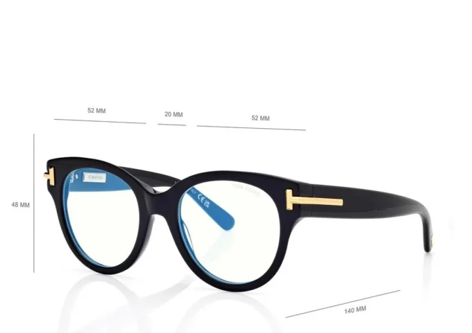 Icon Blue Block ronde optische bril