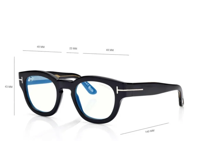 Icon Blue Block ronde optische bril