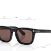 Icon Blue Block Square Opticals met clip-on zonnebril