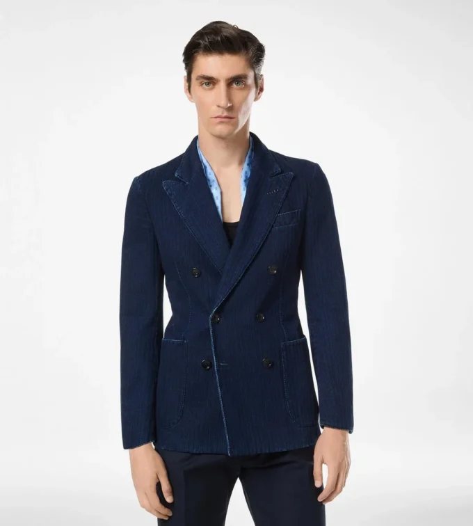 Indigo visgraatjas Indigo visgraatjas