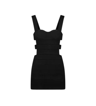 Intarsia gebreide mini-jurk