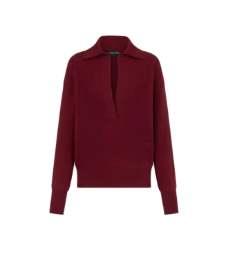 Kashmir polo met lange mouwen