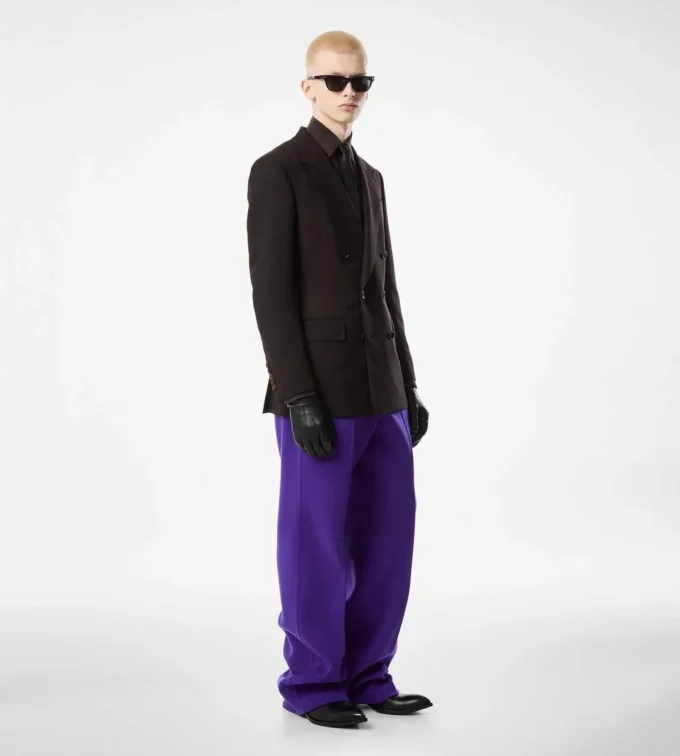 Kasjmier broek met dubbele split Kasjmier broek met dubbele split