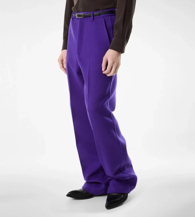 Kasjmier broek met dubbele split Kasjmier broek met dubbele split