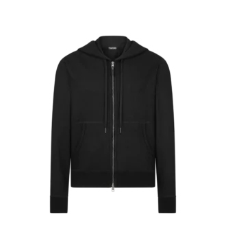 Kasjmier hoodie met ritssluiting