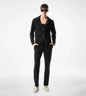 Kasjmier hoodie met ritssluiting
