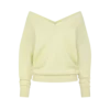 Kasjmier off-shoulder V-hals trui