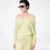 Kasjmier off-shoulder V-hals trui
