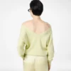 Kasjmier off-shoulder V-hals trui