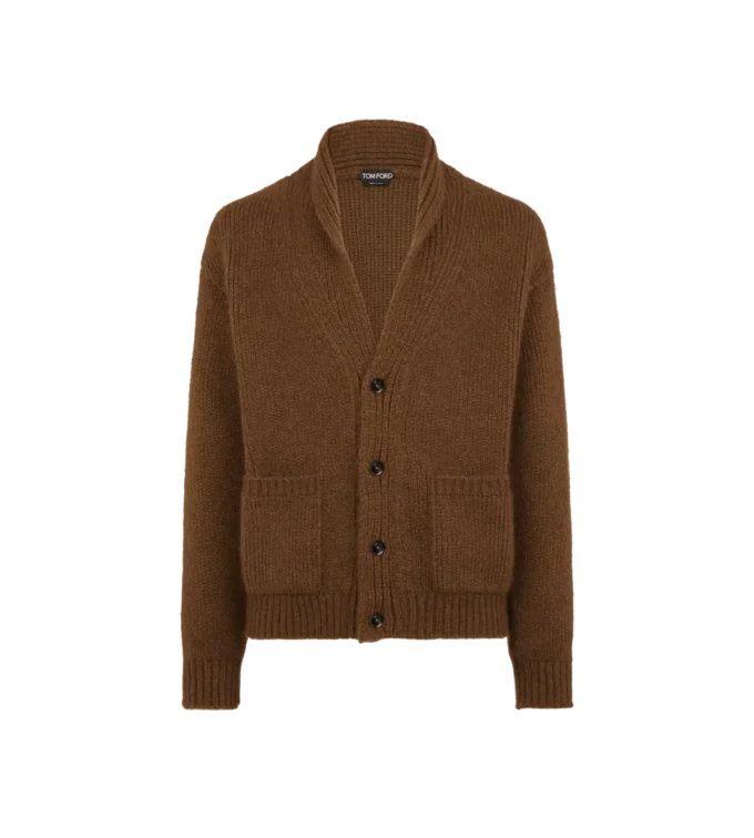 Kasjmier vest met sjaalkraag Kasjmier vest met sjaalkraag