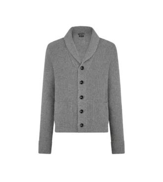 Kasjmier vest met sjaalkraag