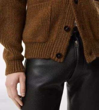 Kasjmier vest met sjaalkraag