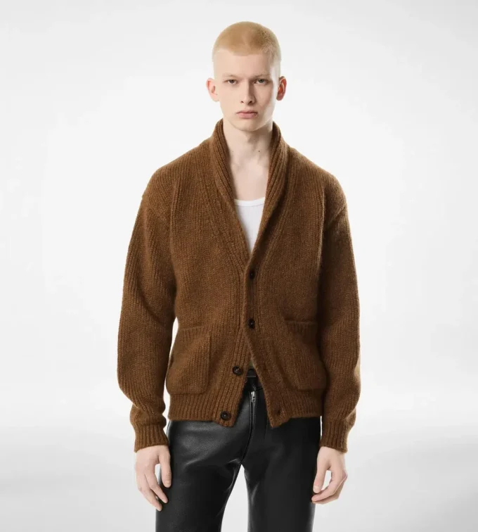 Kasjmier vest met sjaalkraag Kasjmier vest met sjaalkraag