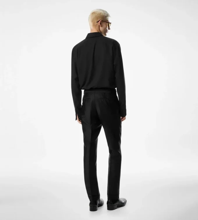 Katoen-kasjmier shirt met soepele pasvorm