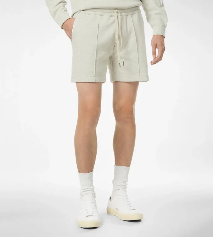 Katoen-zijde-kasjmier korte broek