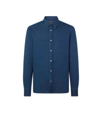 Katoenen indigo shirt