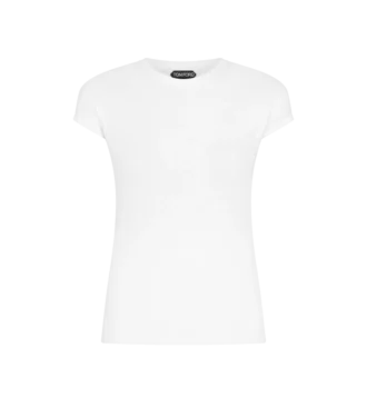 Katoenen jersey getailleerd T-shirt