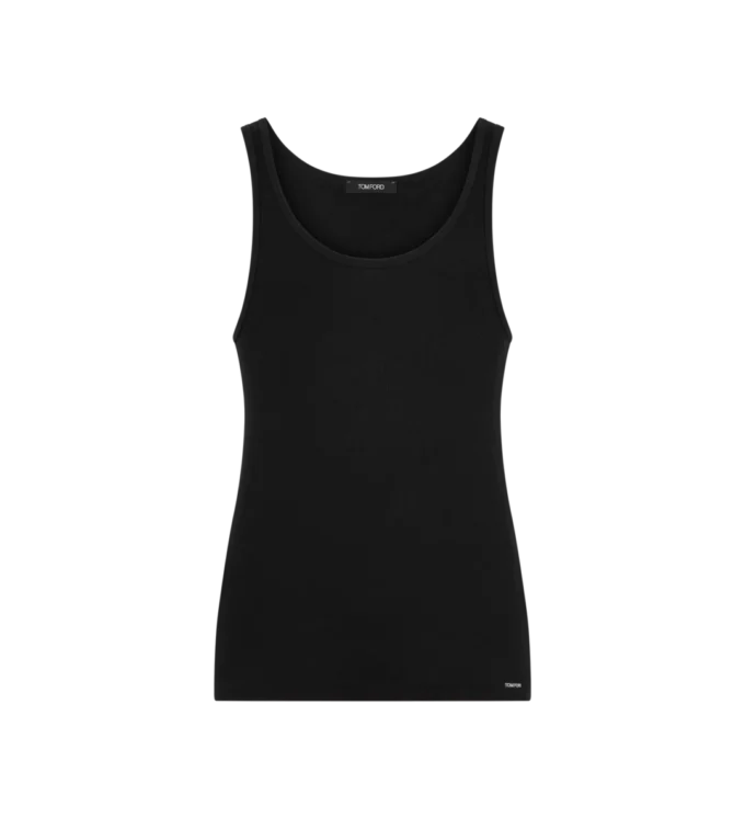 Katoenen modal rib tanktop Katoenen modal rib tanktop