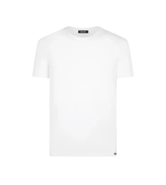 Katoenen modal T-shirt met ronde hals