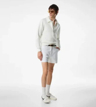 Katoenen satijnen tailored shorts