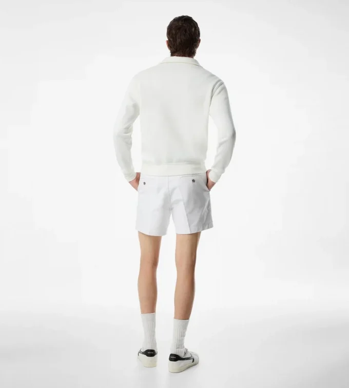 Katoenen satijnen tailored shorts