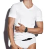 Katoenen T-shirt met V-hals Katoenen T-shirt met V-hals