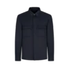 Katoenen twill overshirt met dubbele split