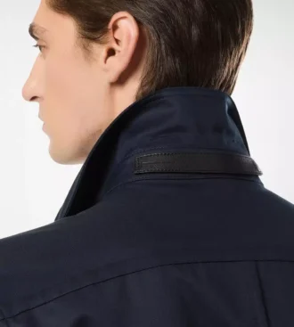Katoenen twill overshirt met dubbele split