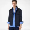 Katoenen twill overshirt met dubbele split
