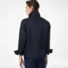 Katoenen twill overshirt met dubbele split