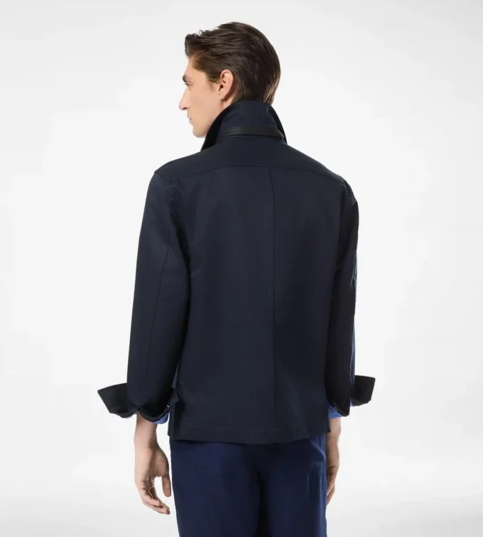 Katoenen twill overshirt met dubbele split