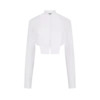 Katoenen voile cropped shirt Katoenen voile cropped shirt