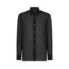 Katoenen voile shirt met vloeiende pasvorm