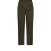 Katoenen zijden lounge broek met Bengaalse strepen en plooien