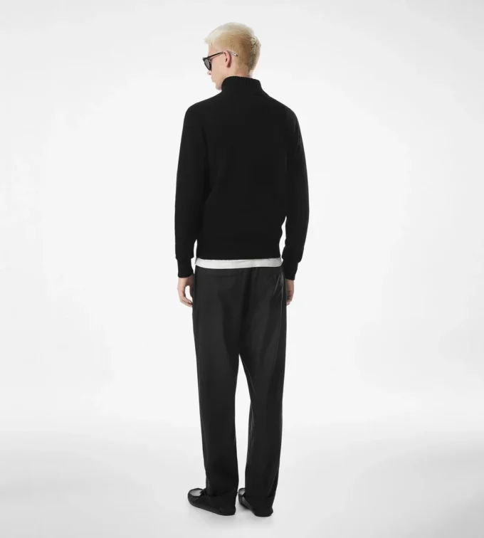 Katoenen zijden soepelvallende twill lichte broek