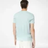 Katoenen zijden T-shirt met ronde hals